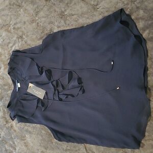 NWT Tommy Hilfiger front ruffle blouse